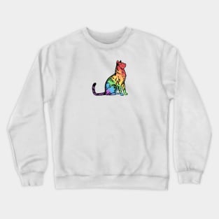 gay pride kitty Crewneck Sweatshirt